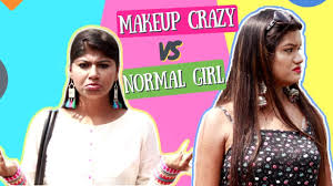 normal vs makeup crazy in