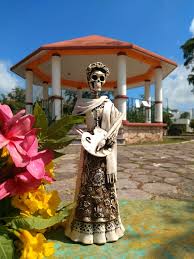 Mexican Skull Art Santa Muerte Statue