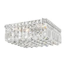 Don't feel hesitant to get the flush mount ceiling lights that match your home decor on claxy.com. Worldwide Lighting Cascade Square Crystal Flush Mount Ceiling Light Lowe S Canada