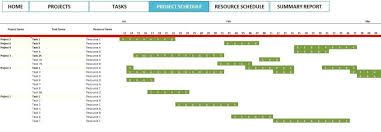 Excel Project Planner Template Project Schedule Template Excel