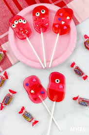 valentine monster lollipops