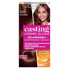 L'oreal paris excellence creme permanent hair color, 4ar dark chocolate brown, 100 percent gray coverage hair dye, pack of 1 visit the l'oreal paris store 4.6 out of 5 stars 15,706 ratings L Oreal Casting Creme Gloss Chocolate Brown 535 Semi Permanent Hair Dye Tesco Groceries