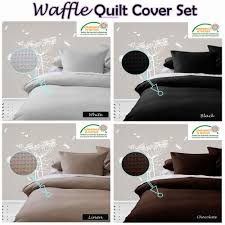 waffle quilt cover set manchester