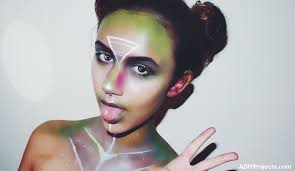 alien halloween makeup tutorial very