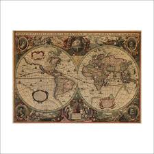 Us 2 11 34 Off 1641 Ancient Nautical Charts Vintage Kraft Paper Poster Wall Stickers Room Decoration 0214 Home Decal Global Maps Mural Art 5 0 In