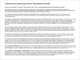 Interactive Seating Chart Template For Teachers