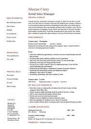 The resume objective should be short. Retail Sales Manager Resume Example Job Description Sample Template Marketing Business