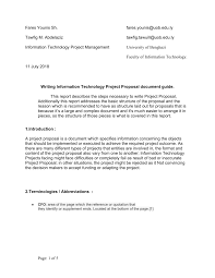pdf writing it project proposal doent