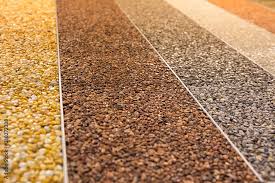 close up of a natural stone carpet