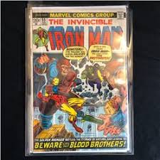 The battle between world's smartest men: The Invincible Iron Man 55 Marvel Comics