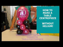 how to make a balloon table centerpiece