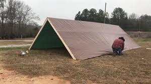 building an a frame tarp tent you