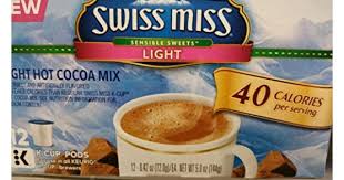 swiss misslight hot cocoa mix 12 k cup pods