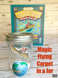 magic flying carpet in a jar magnet
