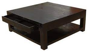 glencoe large square coffee table solid