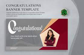 congratulations banner template in