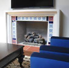 Spanish Style Fireplace Mission Tile West