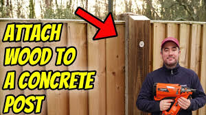 attach wood to a concrete post super