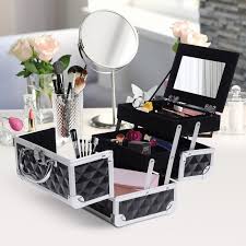 makeup train case cosmetic organizer