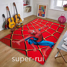 spiderman floor rug carpets bedroom