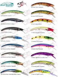 Xtackle Reef Runner Color Chart