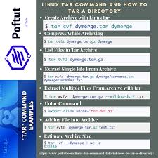 linux tar command and how to tar a
