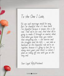 love letter to your husband