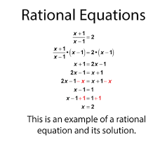 Radicals Rational Equations