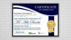 free certificate design psd