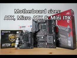 mini itx micro atx and atx