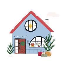 Decorated House Vector Art Icons And