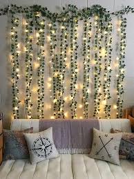 12 strands fake ivy leaves with lights