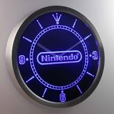 Nintendo Led Neon Wall Clock