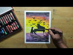 easy oil pastel drawing for beginners