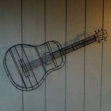 Guitar Full Size Wire Wall Art