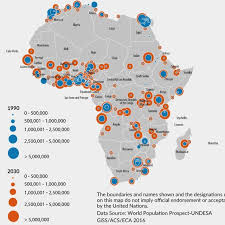 The africa map free templates include two slides. Map Showing The Largest Cities By Population In Africa Download Scientific Diagram