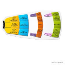Chrysler Hall 2019 Seating Chart