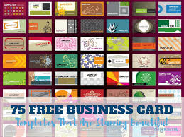 75 Free Business Card Templates That Are Stunning Beautiful