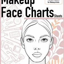 makeup face charts sheets