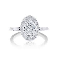 Square and cushion halos are just slightly different being as the cushion halo setting has more rounded corners than the square. Tacori Halo 18k White Gold Diamond Engagement Ring Designer Engagement Rings Fine Jewelry Arthur S Jewelers