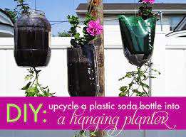 Hanging Planter With A Recycled Plastic