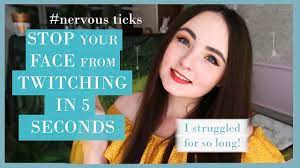 stop nervous face tick in 5 seconds