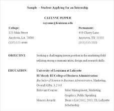 Accounting Student Resume Sample Sample Resume For Accounting