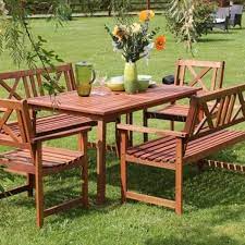 wooden garden furniture sets
