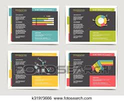 Clip Art Of 4 Presentation Business Templates Infographics For