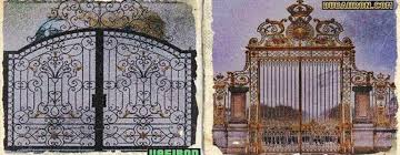 villa gates uae dubai metal gate design