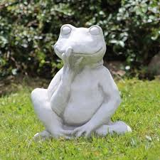 Laughing Toad Statue Concrete Toad