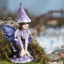 Purple Fairy Garden Figurine Fairy