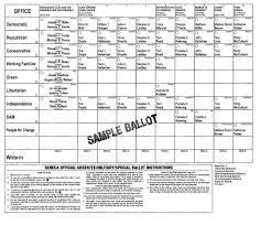 The independent national electoral commission (inec) has released the sample of the ballot papers to be used in the presidential election on saturday. Voter Voting Information Seneca County New York