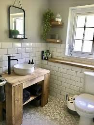 hand crafted rustic basin vanity unit